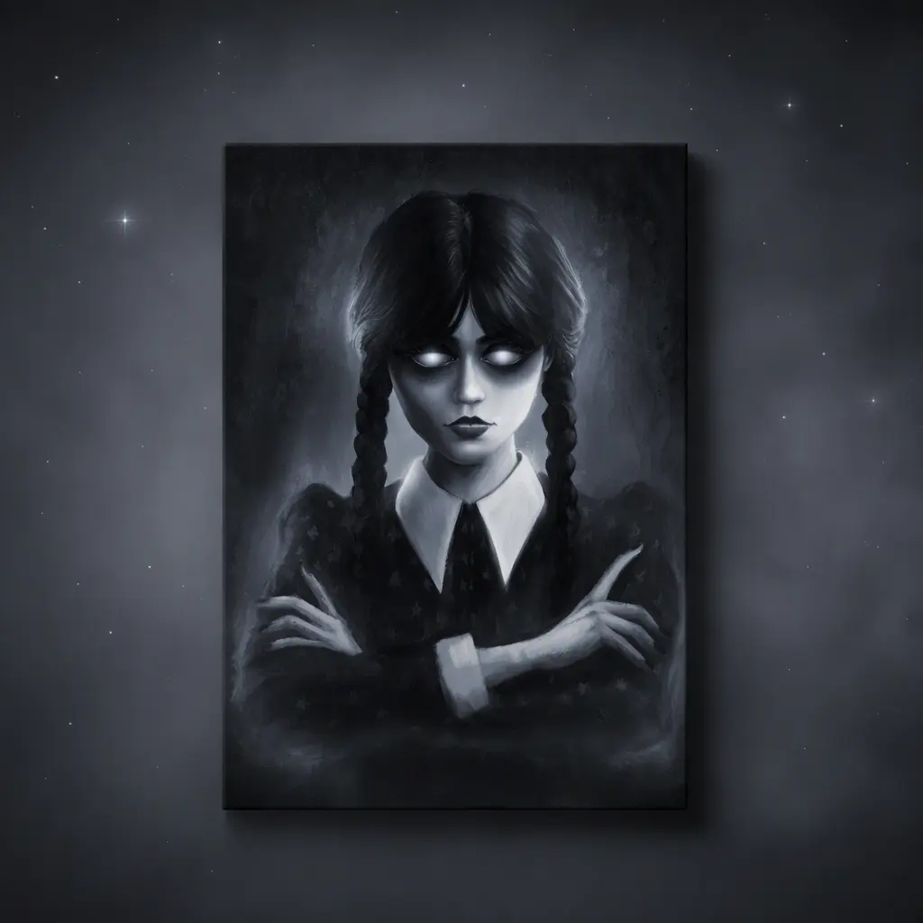 牛津布,Drawlloween 第 4 天 - 温妮莎·亚当斯,60x90cm / 单面印花