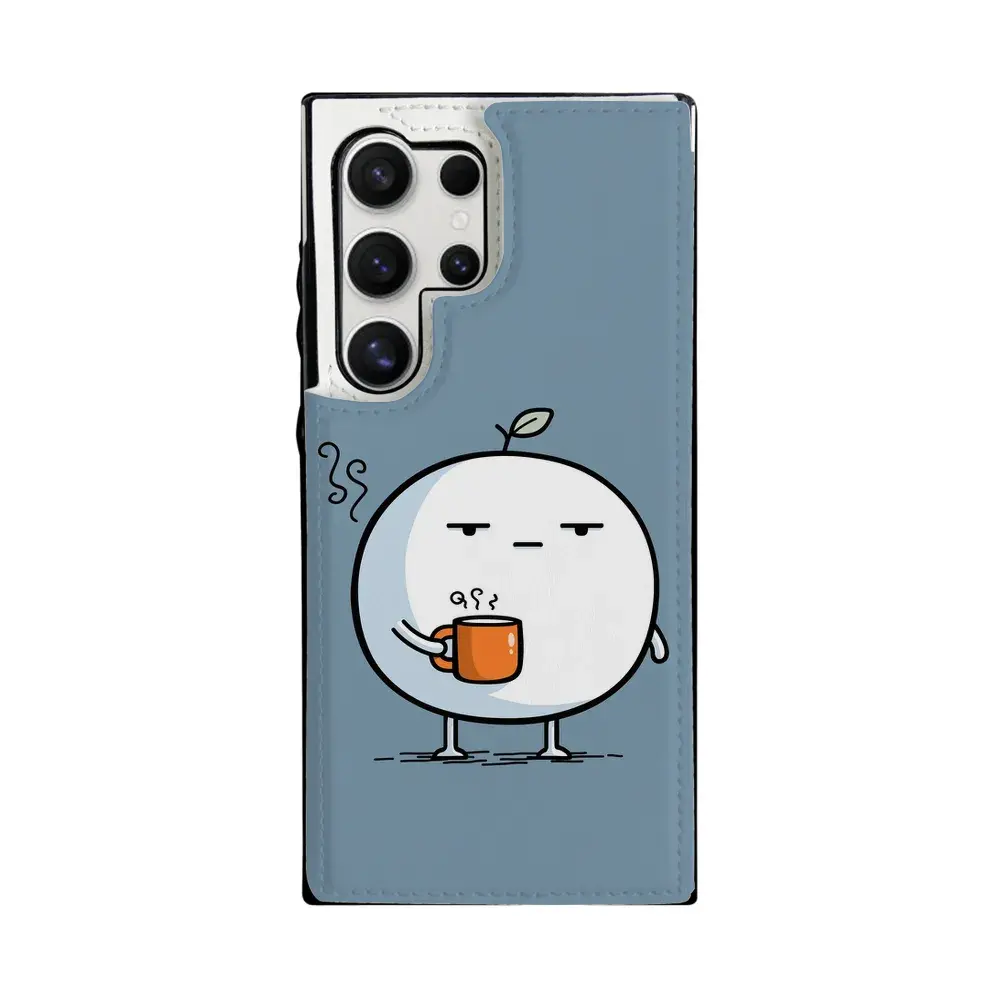 Kavolo 三星 Galaxy S24 Ultra 手机壳，PU 皮革手机保护套，带卡槽，兼容三星 Galaxy S24 Ultra 5G，防震保护壳，可爱卡通设计，轻薄钱包式后盖