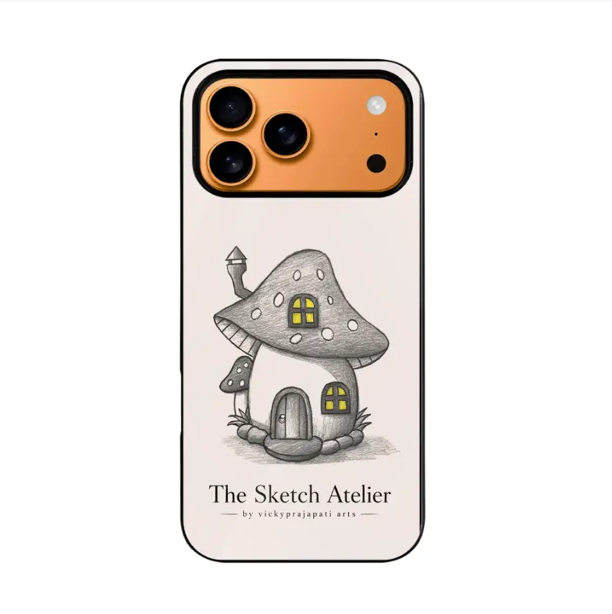 iPhone 17 Pro Max TPU 手机壳单面印刷，童话蘑菇屋，77g